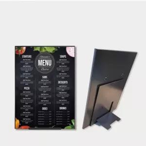 국산 테이블용 A3 슬림 자석식 아크릴 L자형 철제 POP 이벤트 공지 메뉴판 행사