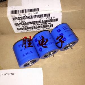 2PCS 680UF 200V 기존 전해 콘덴서 30X30 HP 호환 발열 블루