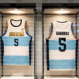 새로운 여름 부모 자녀 스포츠 대회 아르헨티나 Ginobili 볼 재킷 야외 빠른 건조 통기성 얇은 탱크 탑