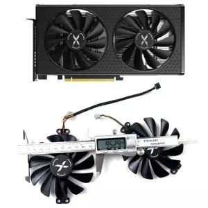 XFX Radeon RX 6600 XT 8GB Speedster SWFT 20 코어 비디오 팬용 95mm 4핀 FDC0U2S9C 대신 저소음 쿨링