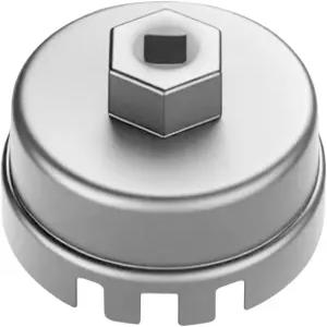 수로샤 필터 캡 렌치 64mm 카트리지 스타일 시스템이 장착된 헤비 듀티 14 플루트 대부분의 차량에 적합한