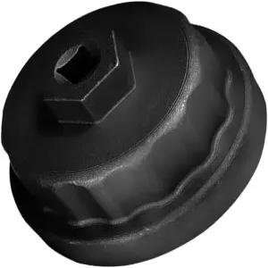 HZEL 자동차 64mm 14 플루트 필터 렌치 알루미늄 합금 4 슬롯 캡 스타일 소켓 제거 도구 교체 ES300h GS350