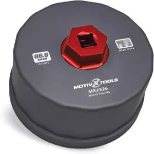 모티벡스 툴 MX2326-US 86.6mm 16 플루트 정밀 CNC 가공 알루미늄 필터 렌치 카트리지 스타일 캡으로
