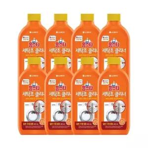 생활가전 관리용 세탁조클리너 450ml 8팩 세탁조 세정제 대용량 구성