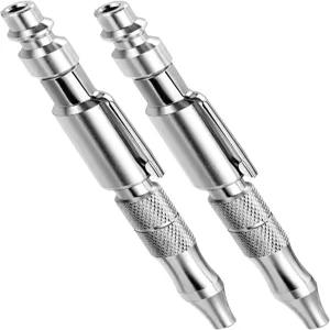 Sardvisa 2팩 휴대용 조절 포켓 에어 블로우 건 4.5인치 메탈 I/M 타입 1/4인치 NPT 퀵 커플러 150 PSI Max