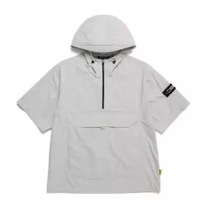NATIONALGEOGRAPHIC N242UFT941 아델리 경량 우븐 스트레치 반팔 아노락 ICE GREY
