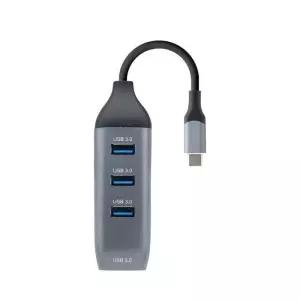 [룽스_64]멀티허브 / 4포트 USB 허브 OTG C타입허브 젠더