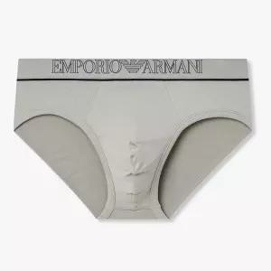 매장정품 EMPORIO ARMANI UNDERWEAR 엠포리오 아르마니 언더웨어 남성아웃라인 로고 메쉬 삼각팬티 0816111