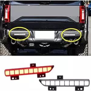 포드 랩터 F150 2016-2022와 호환되는 LED 리어 범퍼 리플렉터 브레이크 테일 드라이빙 후진등 안개등 조립