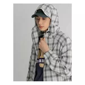 에잇세컨즈 캐주얼 체크 후드 재킷 아이보리 456339CCN0 1293799