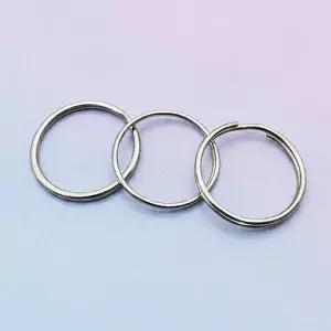 투링 이중 O링 철제 DIY 키링 만들기 악세사리 고리 23mm 24mm 25mm 10개