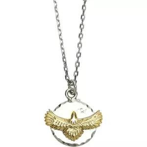 13093910 남자 목걸이 패션 고급 가벼운 티엠티 코인 이글형 TACF2103 / EAGLE COIN NECKLACE 황동 SILVER_
