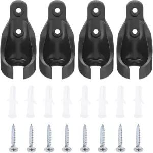 uxcell 4Pcs 유니버설 번지 리시버 브래킷 실내/외 선 롤러 그늘막용 플라스틱 블라인드 교체 부품 스트랩