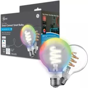 Cync GE 스마트 LED 전구 G25 글로브 룸 데코 에스테틱 색상 변경 60W 등가 Amazon Alexa 및 Google Home과