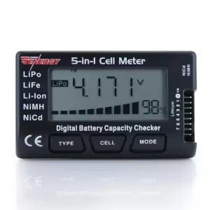 에너지 5-in-1 배터리 미터 LiPo/LiFePO4/Li-ion/NiCd/NiMH 팩용 지능형 셀 디지털 체커/발란스기