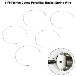 5Pcs 51/54/58mm 커피 포터필터 바구니 스프링 클립 링 와이어 Breville Delonghi Expobar 로켓 머신용