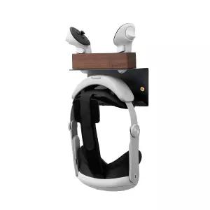 메타/오큘러스 퀘스트 3S/3/2/Pro/Rift-S/Valve Index/PS5 VR2/HTC Vive용 NIRVASH 월 마운트 보관 스탠드