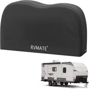 RVMATE RV 타이어 커버 - 듀얼 액슬 휠 1팩 27~30인치 방수 안티 UV 600D 옥스포드 블랙