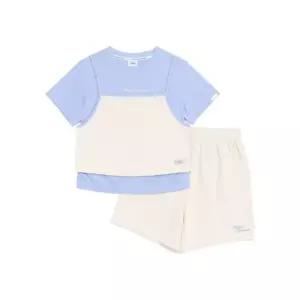 내셔널지오그래픽 키즈 K262GPB910 여아 레이어드 3PCS SET ICE BLUE 키즈상하세트