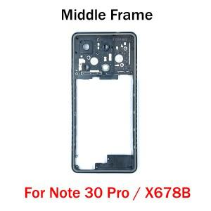 [호환품]Infinix Note 30 Pro X678B용 중간 프레임 하우징 베젤(측면 버튼 포함)