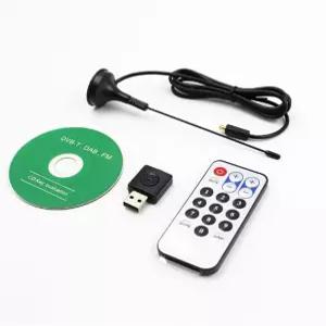 DVB-T TV 튜너 리시버 디지털 USB FM+DAB RTL2832U+R820T 지원 SDR ADS-B HDTV 스틱
