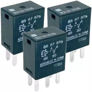 3팩 92181835 릴레이 - 35A 12VDC 5핀 SPDT 자동차 GM 쉐보레 실버라도 GMC 시에라 차량과 호환 연료 펌프