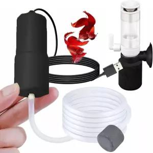 수족관용 페타 USB 산소 공기 펌프 스펀지 필터 개 심프 나노 어항용 에어 스톤 수생 PA52 운송용 조용한