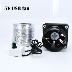 연기 흡수기 추출기 5V USB 가변 속도 팬 1m 3M 호환 파이프 덕트 배기 브러시리스 용접 장비 액세서리