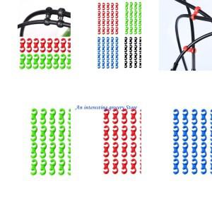 [호환품]652d 20pcs 자전거 브레이크 라인 버클 케이블 클래스 플라스틱 클립