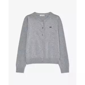 라코스테 26SS 여성 베이직 크루넥 가디건 AF133E-56G CCA멜란지그레이 1084400