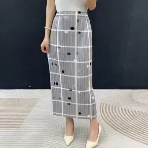 플라라 (88까지)플리츠체크컬러도트스커트