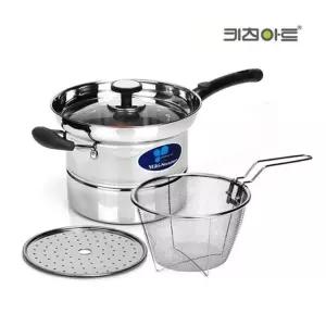 고품질 키친아트 냄비 찜/국수 냄비 18cm 찜판 채망 국수냄비 라면냄비 (W79A551)