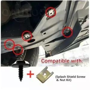 40pcs 섀시 엔진 가드 금속 너트 나사 와셔 클립 실드 범퍼 크로스 BMW E46 E92 E90 F10