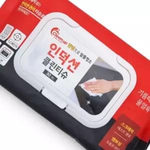 인덕션 클린티슈 30매 한장으로 알뜰청소 다목적 세정티슈