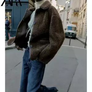 무스탕 코트 ZARA 자라 리버시블 3046 3046371 퍼 더블 371