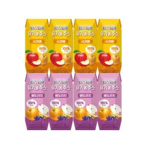 파스퇴르 유기농주스 125ml 배도라지12+사과배12/미니주스 무배