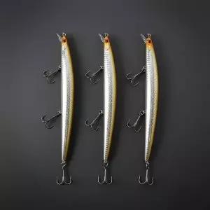 [하프클럽/]비거리 18cm 플로팅 미노우 루어 3P 세트 삼치용