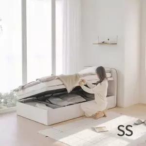 [아씨방]가구 라핀유 슬림 원룸 패브릭 리프트업 수납 침대 SS