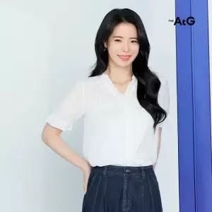 더엣지 26SS 아사 면100 자수 블라우스 3종