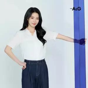 더엣지 26SS 아사면100 자수 블라우스 3종