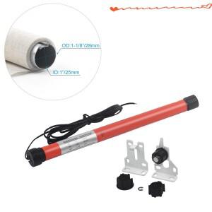 롤러 룸 ES1612 - 21mm-25mm-28mm RV 블라인드용 DC12V 스위치 제어 전동 모터
