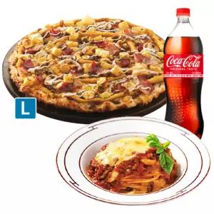 도미노피자 (오리지널)우리고구마 피자 L + 뉴치볼스파게티 + 콜라1.25L