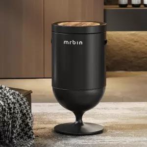 뚜껑이 있는 MRBIN 금속 모션 센서 쓰레기통 5.3갤런 와인잔 모양의 자동 터치리스 사무실 침실 주방