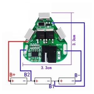 드릴 전동용 3S 40A 12.6V BMS 리튬 배터리 충전기 보호 보드 과전류 과충전 밸런스 강화