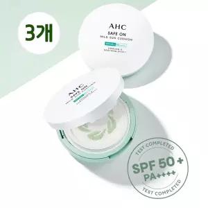 AHC 세이프온 마일드 선쿠션 25g 본품 3개/자외선차단 SPF 50