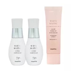 매스티나 기미 앰플 시즌4 화이트 매스틱 코어 30ml 2개+톤업 선크림 50ml