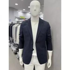 트루젠 남자 봄여름 홑겹 면 코튼 혼방 스판 아웃포켓 캐주얼 콤비 자켓 남색 네이비_JK