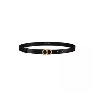 [DIOR]디올 Saddle 벨트 블랙 송아지 가죽 20mm B0445CWGH M900 138229233