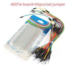 세트 830 보드 와이어 포인트 PCB 케이블 키트 전자 65PCS 브레드보드