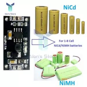 1-8S NiMH NiCd 배터리 전용 충전기 모듈 1.2V 2.4V 3.6V 4.8V 1S